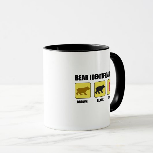 Bear Identification Funny Tasse (VorderseiteRechts)