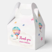 Bear in einem Ballon ONEderful 1st Birthday Party Geschenkschachtel (Rückseite)