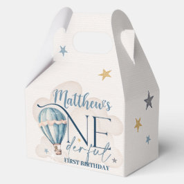 Bear in einem Ballon ONEderful 1st Birthday Party Geschenkschachtel