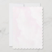 Bear in einem rosa Heißluftballon Einladungen (Rückseite)