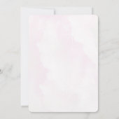 Bear in einem rosa Heißluftballon Einladungen (Rückseite)