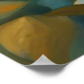 Bear in einer Krone mit Blume und Bienen Poster (Ecke)