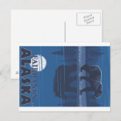 Bear in Moonlight - Fairbanks, Alaska Postkarte (Vorne/Hinten)