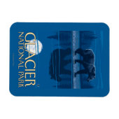 Bear in Moonlight - Glacier National Park, MT Magnet (Horizontal)