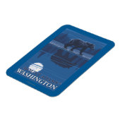 Bear in Moonlight - Mount Adams, Washington Magnet (Linke Seite)