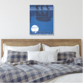 Bear in Moonlight - Mount Baker, Washington Leinwanddruck (Insitu (Schlafzimmer))