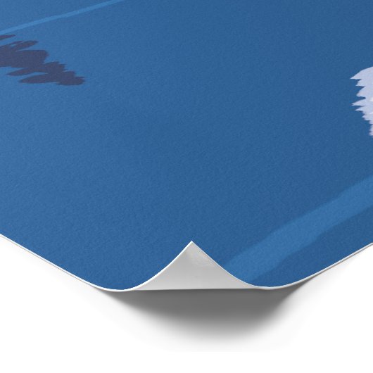 Bear in Moonlight - Mount Baker, Washington Poster (Ecke)