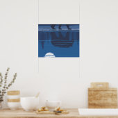 Bear in Moonlight - Mount Baker, Washington Poster (Küche)