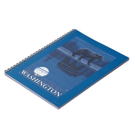 Bear in Moonlight - Mount St. Helens, Notizblock (Linke Seite)