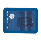 Bear in Moonlight - North Cascades, Washington Magnet (Horizontal)