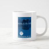 Bear in Moonlight - Washington Jumbo-Tasse (Rechts)