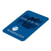 Bear in Moonlight - Washington Magnet (Linke Seite)