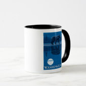 Bear in Moonlight - Washington Tasse (VorderseiteRechts)