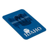 Bear in MoonlightIdaho Vintage Travel Poster Magnet (Rechte Seite)