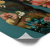 Bear In Suit Poster, Bear Portrait, Bear Oil Poster (Ecke)