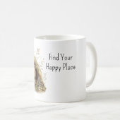 Bear in Woods Find Your Happy Place Kaffeetasse (VorderseiteRechts)
