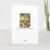 Bear in Woods Funny Grußkarte Karte (Rückseite)