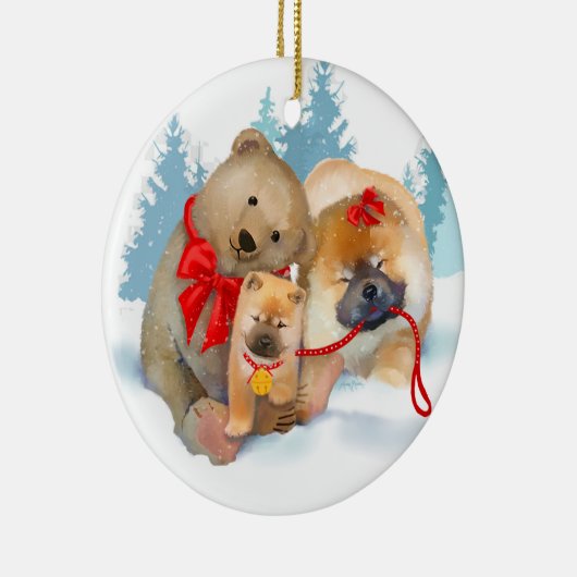 BEAR-ING GIFTS 2018 Chow Porzellan Ornament (Rechts)