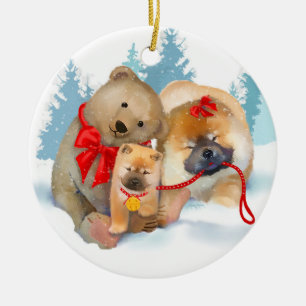 BEAR-ING GIFTS 2018 Chow Porzellan Ornament