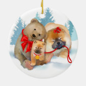 BEAR-ING GIFTS Chow Rundschmuck Keramik Ornament (Hinten)
