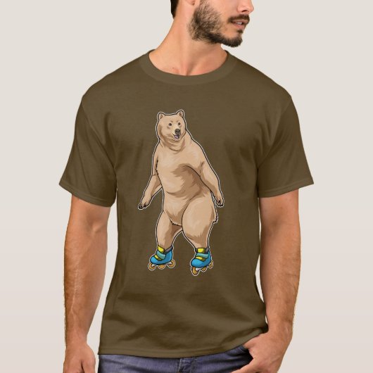 Bear Inline Skaten Inline Skate T-Shirt (Vorderseite)