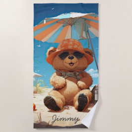 "Bear Inspiriert Vorlage Strandtuch