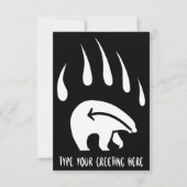 Bear Invitations Personalisiert Tribal Bears Card Einladung (Vorderseite)