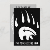 Bear Invitations Personalisiert Tribal Bears Card Einladung (Vorne/Hinten)