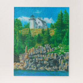 Bear Island Leuchtturm-Gemälde Puzzle