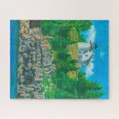 Bear Island Leuchtturm-Gemälde Puzzle (Horizontal)