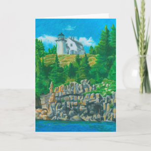 Bear Island Light Painting Dankeskarte