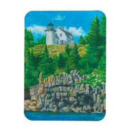 Bear Island Light Painting Flexible Magnet