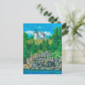 Bear Island Light Painting Postkarte (Stehend Vorderseite)