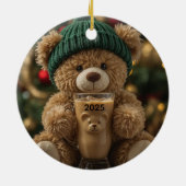 Bear-ista Cold Teddy Bear Keramik Ornament (Hinten)