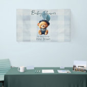 Bear Jean Baby Shower Horizontal Banner (Messeveranstaltung)