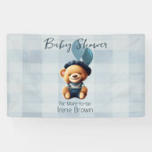 Bear Jean Baby Shower Horizontal Banner (Horizontal)