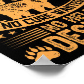 Bear Junting Men Sprichwort Jäger zitieren Jäger Poster (Ecke)