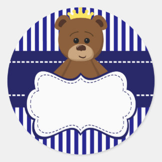 Bear King - Runde Sticker