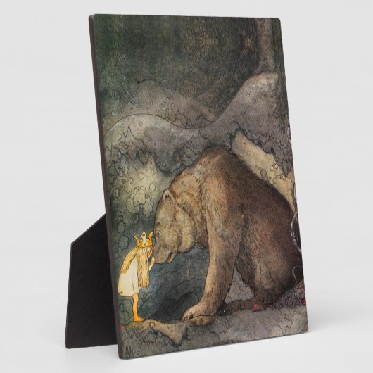 Bear Kiss Fotoplatte (Seite)