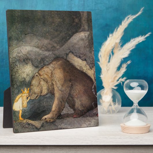 Bear Kiss Fotoplatte (Seite)