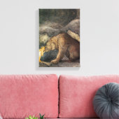 Bear Kiss Leinwanddruck (Insitu (Wohnzimmer))