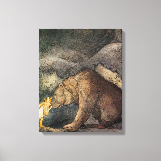 Bear Kiss Leinwanddruck (Vorderseite)