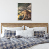 Bear Kiss Leinwanddruck (Insitu (Schlafzimmer))