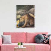 Bear Kiss Leinwanddruck (Insitu (Wohnzimmer))