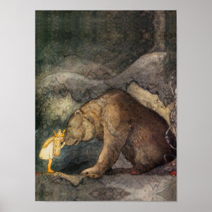 Bear Kiss Poster