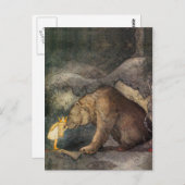 Bear Kiss Postkarte (Vorne/Hinten)