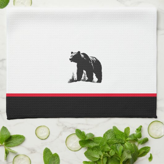 Bear Kitchen Handtuch (Gefaltet)