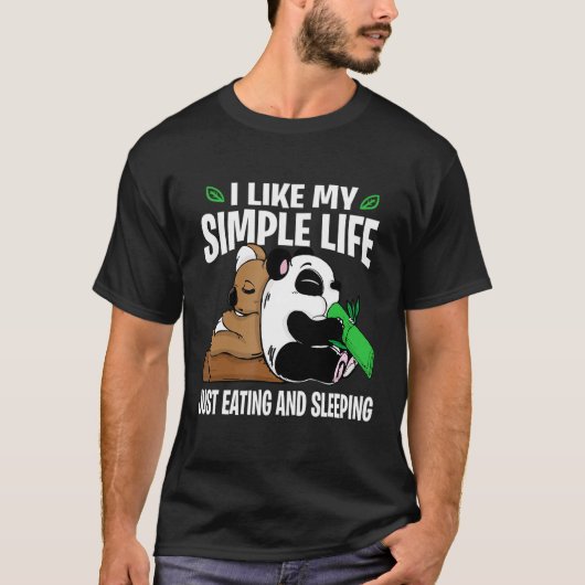 Bear Koala Lazy Schlafcouch T-Shirt (Vorderseite)
