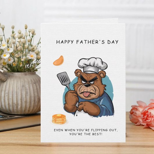 Bear Koch Vatertag Card Einladung