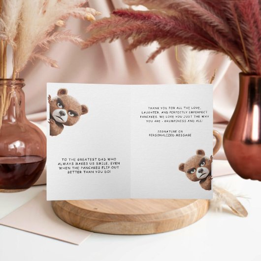 Bear Koch Vatertag Card Einladung